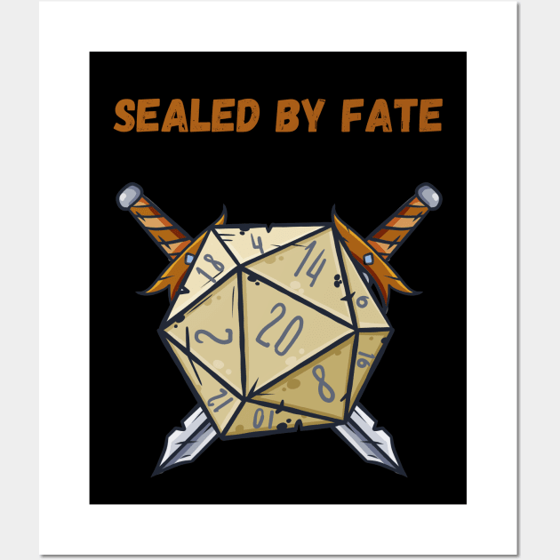 Sealed BY Fate: Dice Wall Art by Syntax Wear